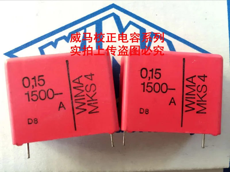 

2020 hot sale 10pcs/20pcs Germany WIMA MKS4 1500V 0.15UF 1500V 154 150N P: 27.5mm Audio capacitor free shipping