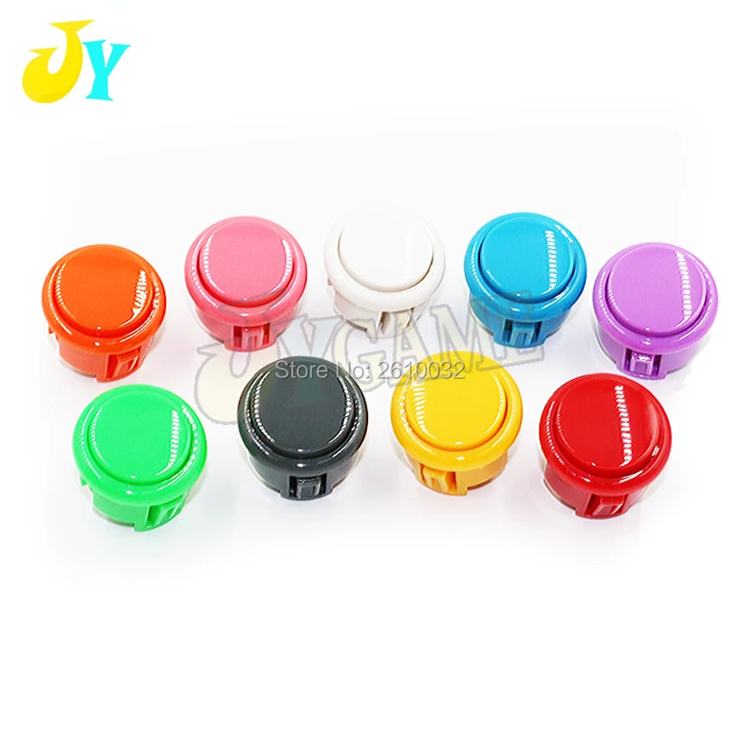 100PCS 30mm button push button switch Copy OBSF-30 sanwa button Arcade Start Button Switch