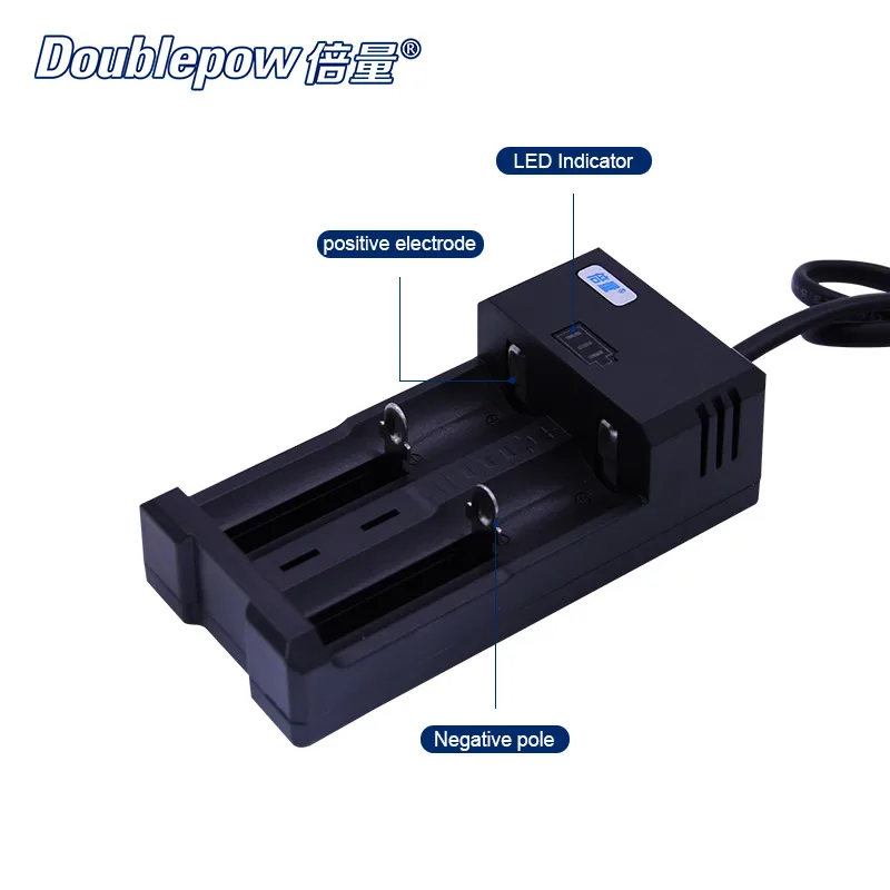 2 slots Doublepow DP-K65 Intelligent Rapid charger for 3.7V Li-ion batteries 26650,22650,26500,18650,16340,17670,18500,17500