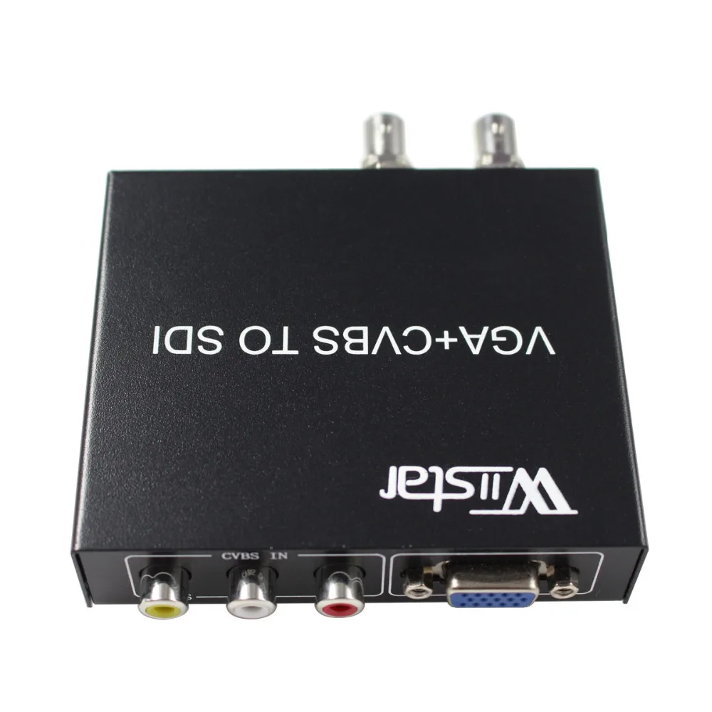 Imagem -03 - Wiistar-conversor de Cvbs av Vga para Sdi Adaptador com Suporte para sd Vestígio 3g-sdi Vga para Portas Sdi para tv e Monitor