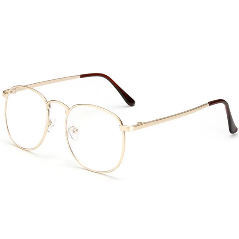 Diopter SPH 0 -0.5 -1 -1.5 -2 -2.5 -3 -3.5 -4 -4.5 Finished myopia glasses Oversize Metal Frame prescription glasses