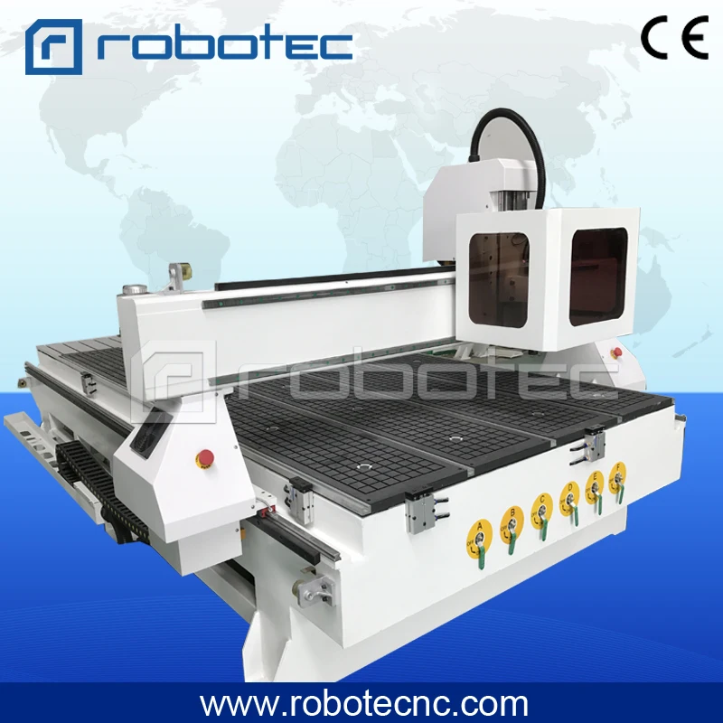 ROBOTEC Hot Sale!! 3D Aluminum Cutting Machine/Cnc Router 1325 With Vacuum Table/Wood Working Machine 1530