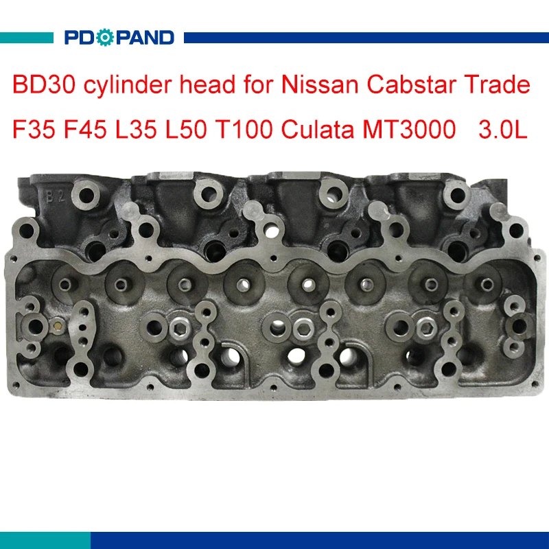 motor part BD30 engine cylinder head 909 018 for Nissan Cabstar Trade F35 F45 L35 L50 T100 Culata MT3000 3.0L 11039-69T03