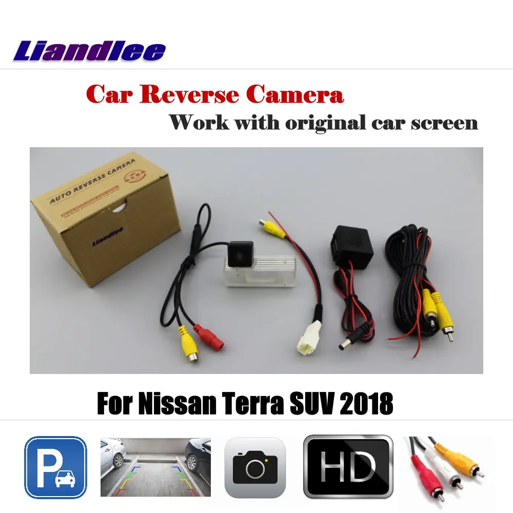 

For Nissan Terra SUV 2018 Car Reverse Rearview Parking Camera AUTO HD CCD NTSC OEM CAM With RCA Adapter