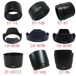 1piece For ET-54 ET-54B ET-67 LH-DC60 LH-DC80 LH-DC90 ET-65III ET-83C ET-86 camera Lens Hood for canon  lens camera