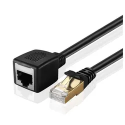 Przedłużacz Ethernet LBSC, CAT7 RJ45 męski na żeński ekranowany przewód sieciowy LAN z pozłacana wtyczka