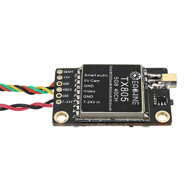 Eachine TX805 5.8G 40CH 25/200/600/800mW FPV Transmitter VTX LED Display Support OSD/Pitmode/Smartaudio Remote FPV Parts