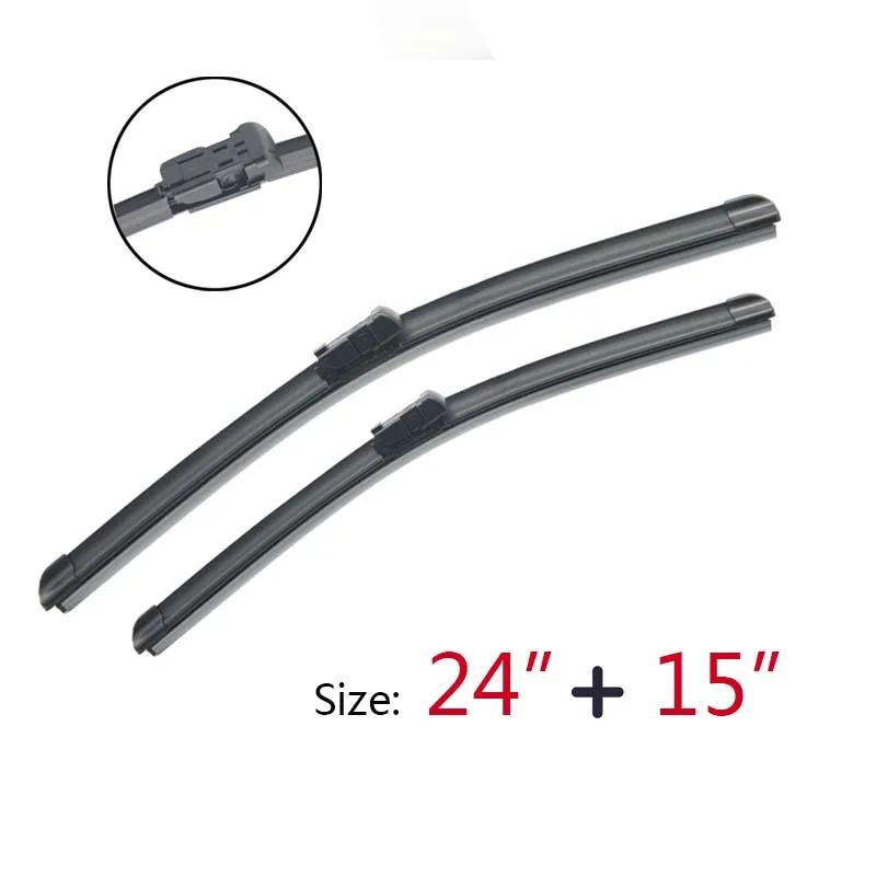 APPDEE Wiper Front Rear Wiper Blades Set For Fiat Panda MK3 2012-2023 2022 2021 2019 2018 2017 Windshield Windscreen 24