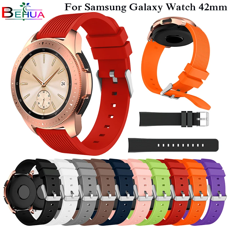 

Sport Soft Silicone bracelet Wrist Band for Samsung Galaxy Watch 42mm SM-R810 Replacement Smar watch Strap Wristband Watchband