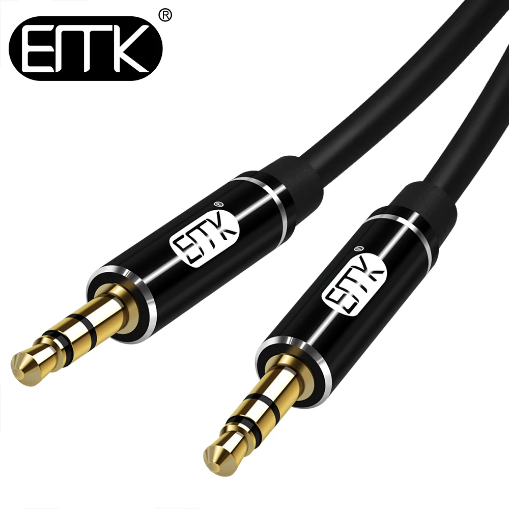 Cavo Jack AUX EMK cavo Audio da 3.5mm cavo altoparlante Jack da 3.5mm per cuffie auto per Xiaomi redmi 5 plus cavo AUX Oneplus 5t
