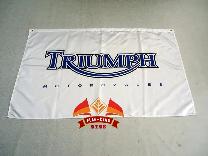 triumph motor flag , can custom print file,90X150CM size,100% polyster,triumph motor  banner