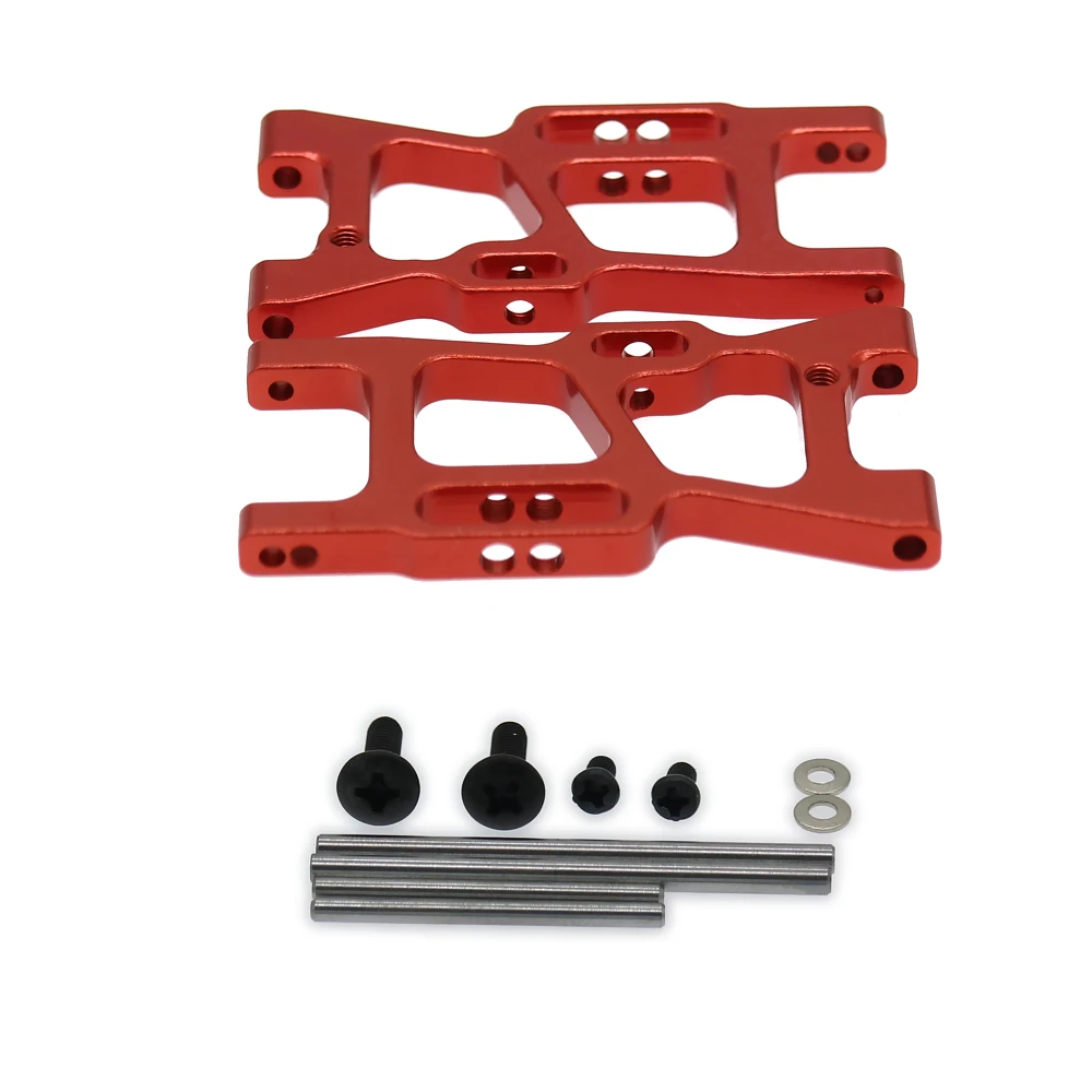 2PCS Alloy Front Lower Suspension Arm For Rc Hobby Model Car 1/14 Lc Racing Full Series Upright Set Toy Spare PartsBE6014 RCAWD