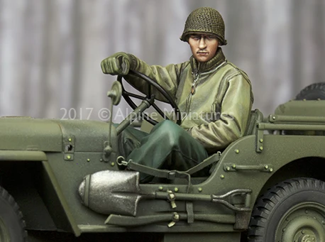 1:35 Resin kit  US Jeep Driver