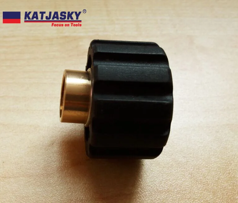 

free shipping 100% copper adapter fit Karcher HDS pro washer gun foam washing gun connector Female thread G1/4"-19