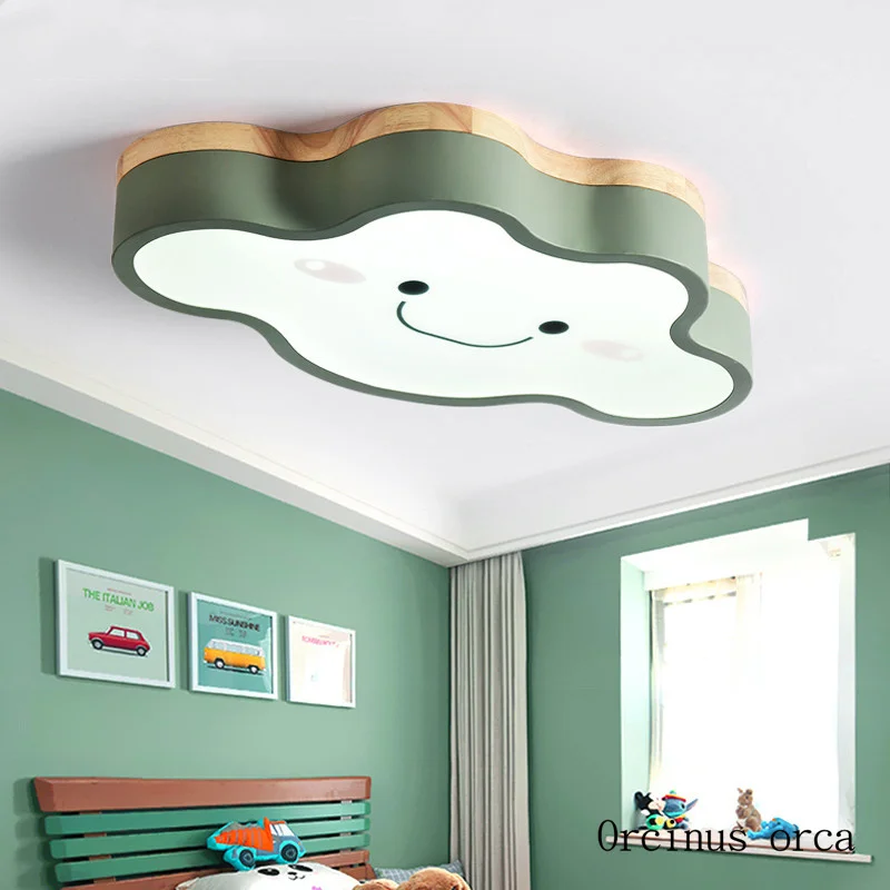 

Скандинавский современный потолочный светильник с облаком для гостиной, детской комнаты, мультяшный индивидуальный цветной светодиодный потолочный светильник