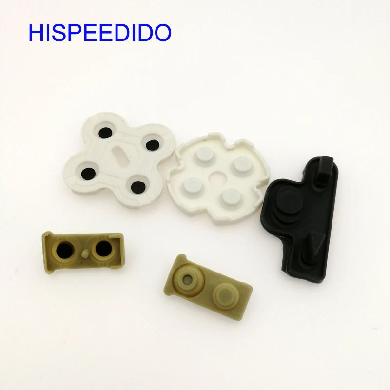 HISPEEDIDO 2sets/lot  Conductive Rubber Pads For Sony Playstation 3 For PS3 Controllers Buttons D Pad Repair Parts Accessories