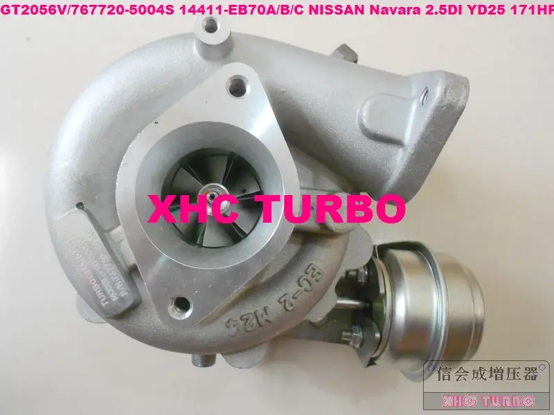 NEW GT2056V 767720 769708 14411-EB70A/B/C Turbocharger Turbo for NISSAN D40 Navara,Pathfinder 2.5DI YD25DDTi 2.5L 171HP