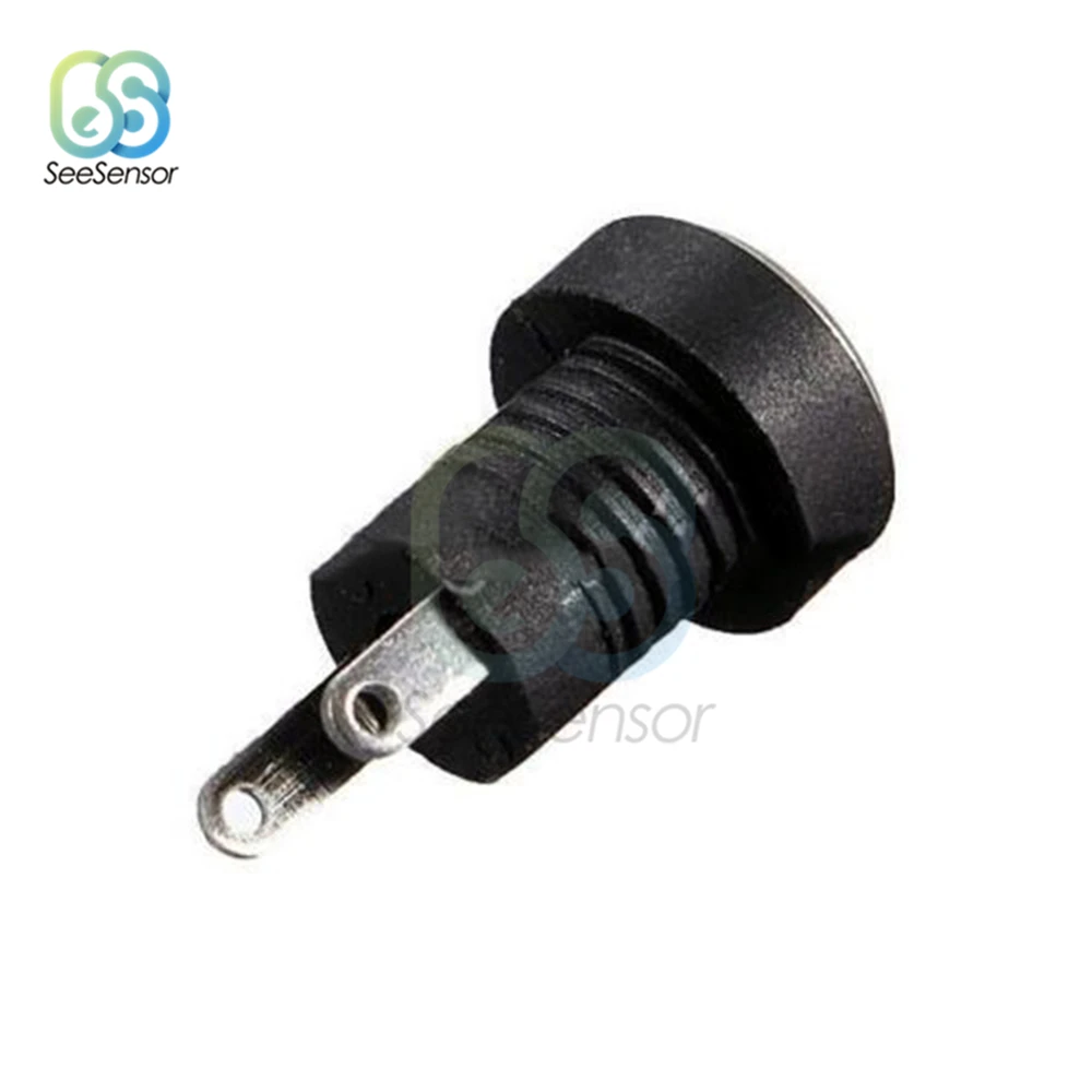5Pcs DC 12V 3A ตัวเชื่อมต่อแหล่งจ่ายไฟแจ็คซ็อกเก็ตขั้วต่อปลั๊กหญิง2-Pin ปลั๊กอะแดปเตอร์5.5X2.1มม.