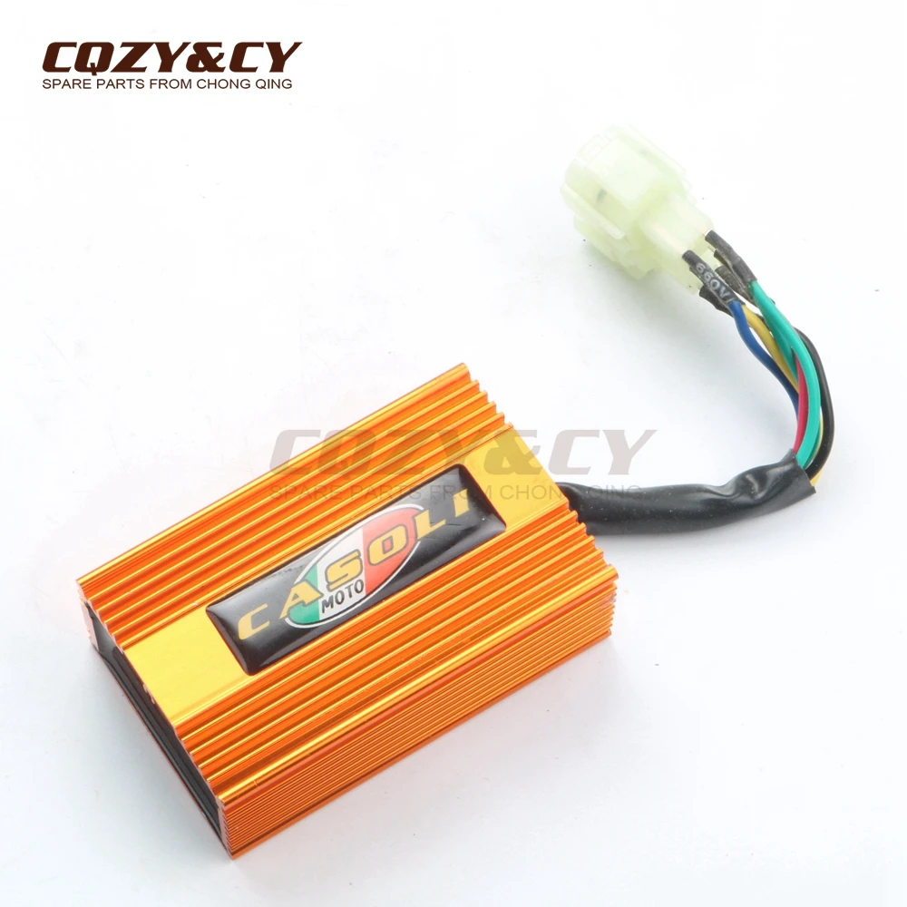 6PIN Racing DC CDI for GY6 125 150 CF250 Automatic Advancing Scooter Motorcycle ATV Replacement Part