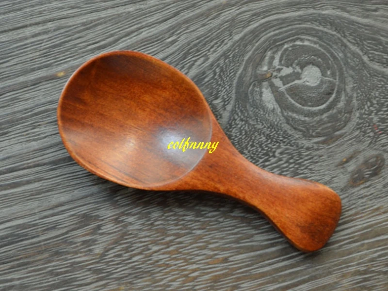 1200pcs/lot 8x3.5cm Mini Short Wooden Spoon Teaspoon Condiment Utensil Tea Coffee Milk Spoon Kids Ice Cream Scoop 2 colors