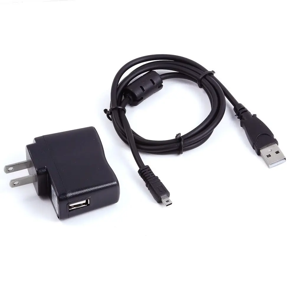 USB AC/DC Power Adapter Camera Battery Charger + PC Cord For Nikon Coolpix S8000