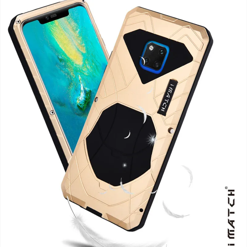IMATCH Original For Huawei Mate 10 20X 20 Pro Phone Case Hard Aluminum Metal Protector Full Cover Heavy Duty Shockproof