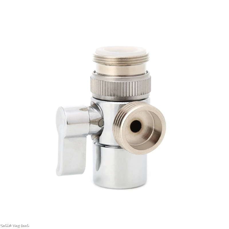 

Bathroom Kitchen Brass Sink Valve Diverter Faucet Splitter to Hose Adapter M22 X M24 4XFD