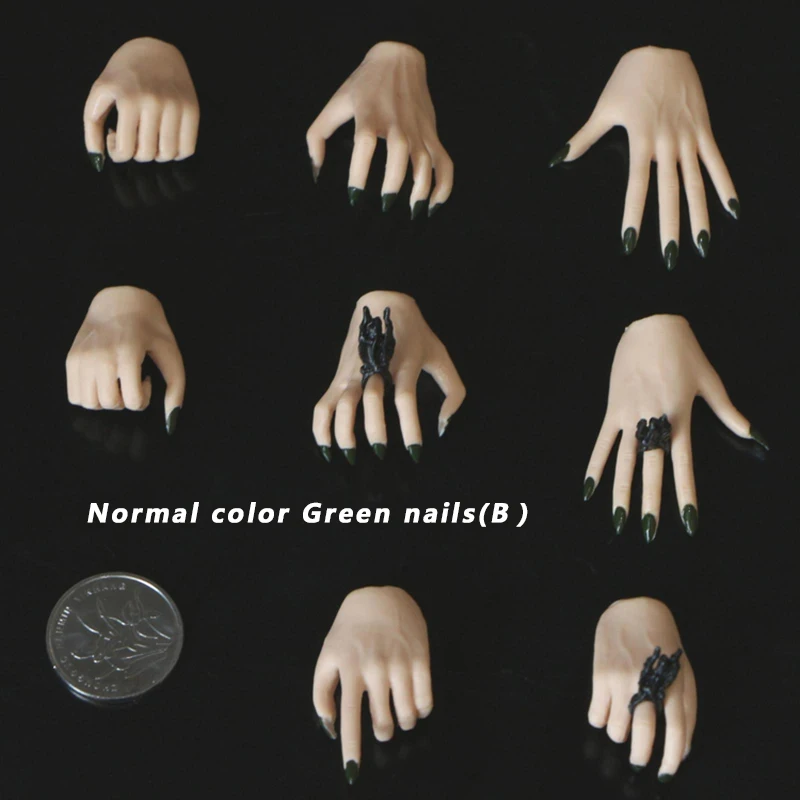 4 Pairs/Set 1/6 Scale Accessories 8 Styles Wheat/Normal Nails Eagle Claw Female Hands Types Models Fit 12