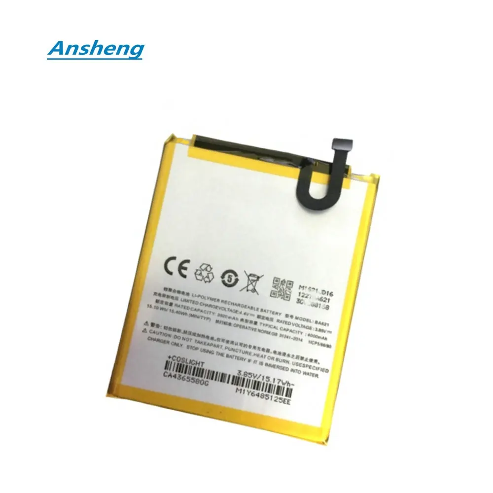 High Quality 4000Mah BA621 Battery For Meizu NOTE5 Note 5 Smartphone