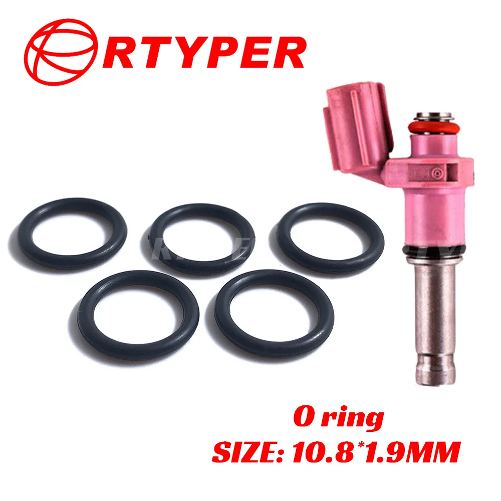 100 PCS Fuel Injector W0133-1785269 Repair Kit Oring SIZE:10.80*1.90MM 21046 For Lexus IS350 GS350