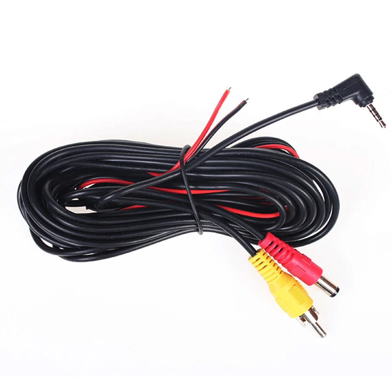 iaotuGo 6M 2.5mm Jack/RCA Video Cable For GPS Navigator, 6M 4 Pin Video Cable for Car DVR Recorder 4 Pin Video Extension Cable