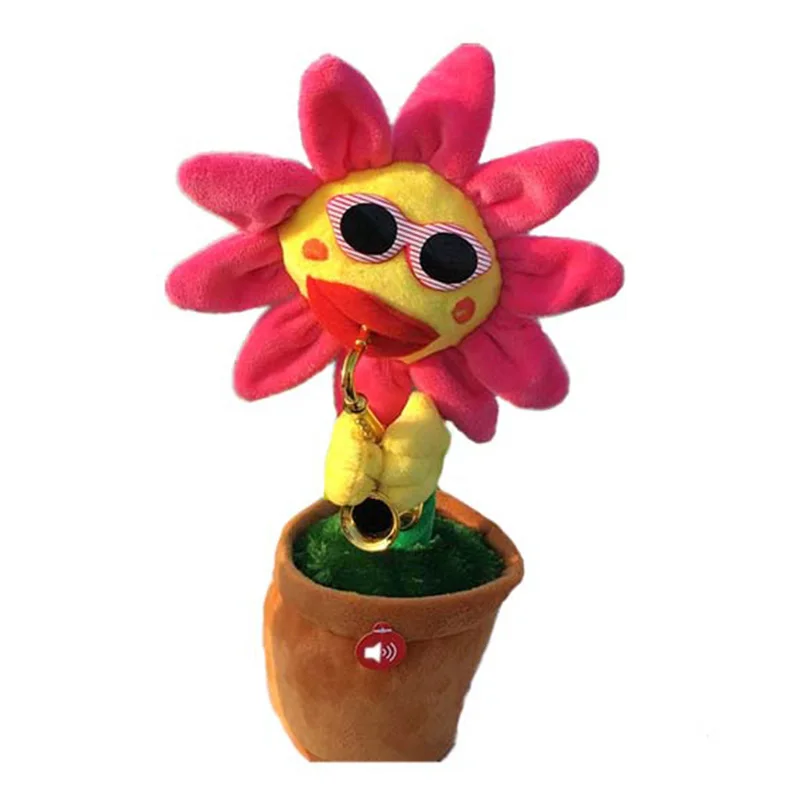 Electric plush toys  A sunflower toy that can sing and dance  Creative and funny birthday gifts  Ornament  A020