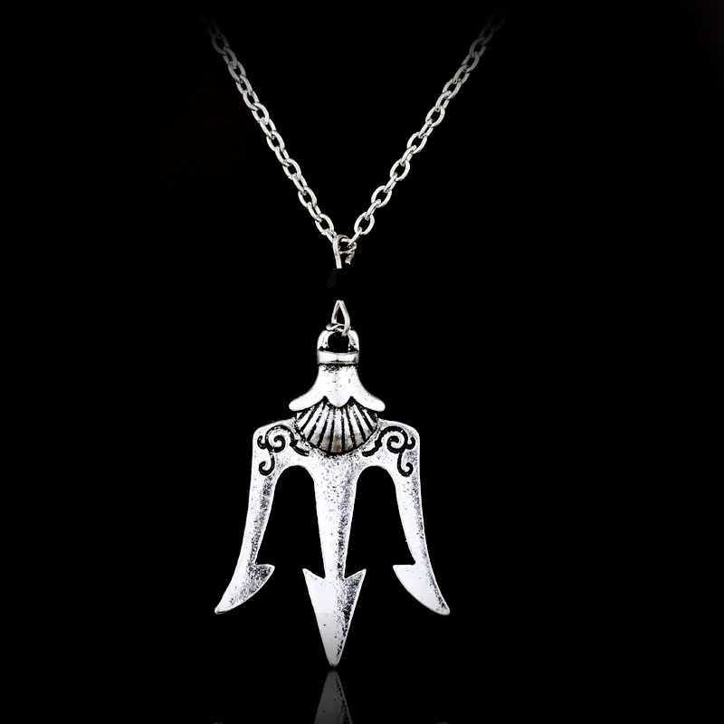 dongsheng Fashion Percy Jackson The Olympians The Sea of Percy Jackson Pendant Necklace Poseidon Necklace For Men Women