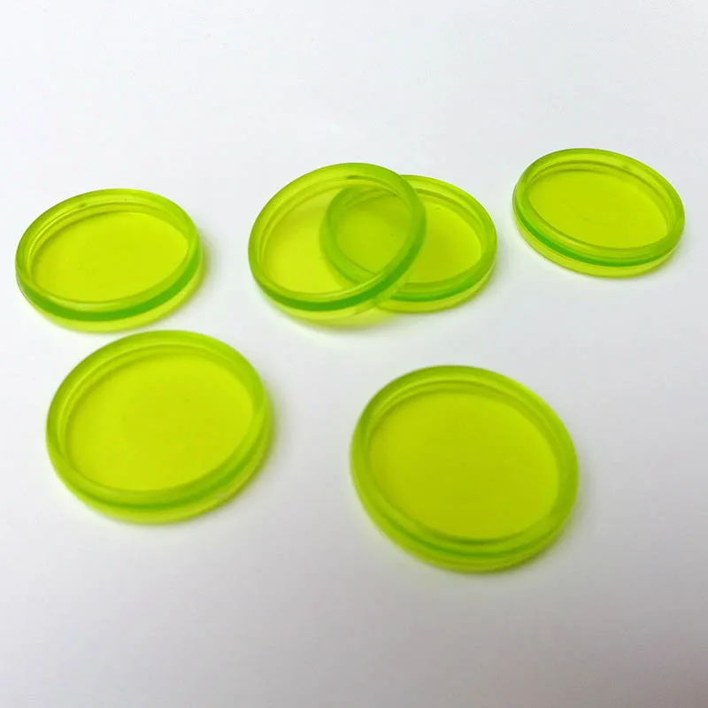 100Pcs Inner diameter 20mm Transparent Colored Plastic Binding Ring Disc Color Loose Ring Circa Roll Mushroom Hole Inner Books