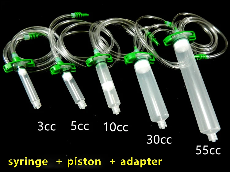 10 sets Dispensing syringe adapter 3/5/10/30/55CC syringe adapter socket assembly for dispensing glue adhensive