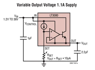 LT3080EQ LT3080IQ LT3080ET LT3080 - منظم التسرب المنخفض المقاوم 1.1 أمبير قابل للتعديل