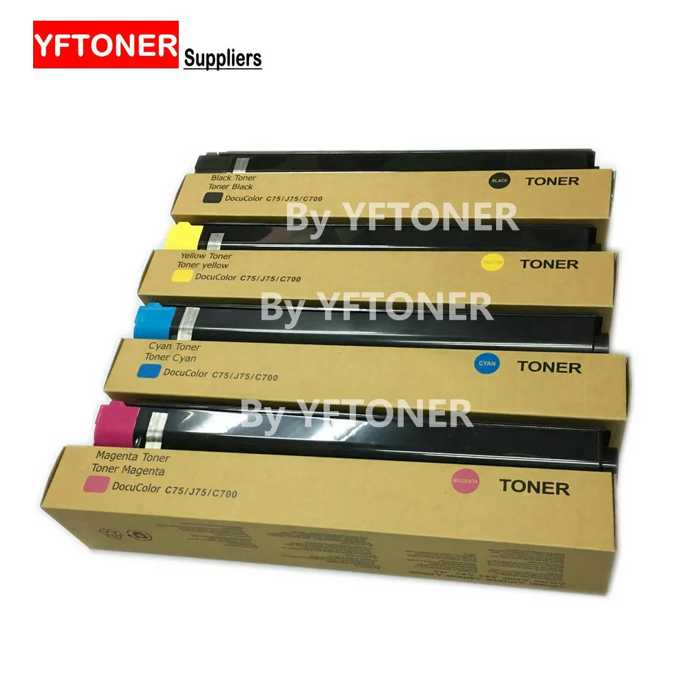 YFTONER Toner Cartridge for Xerox 700 700i J75 C75 006R01375 006R01376 006R01377 006R0138 Printer Part