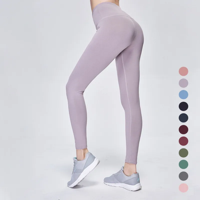 

10 Colors High Elastic Fitness Sport Gym Leggings Women Yoga Pants Slim High Waist Tights Sports Pants Trousers Clothing