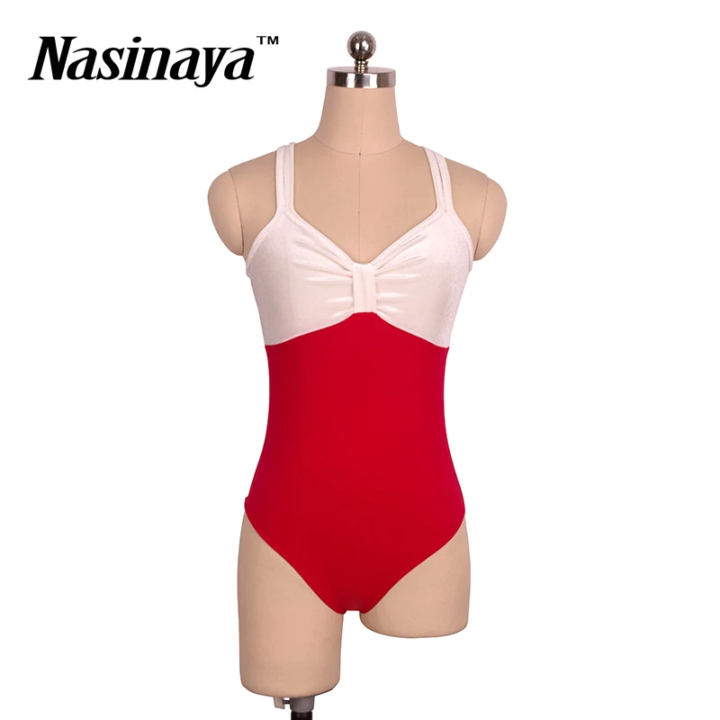 Figure Skating Competition Adult Training Clothing Women's Leotard Fitness Ballet Dance Dresses Basic Velvet 3 Colors