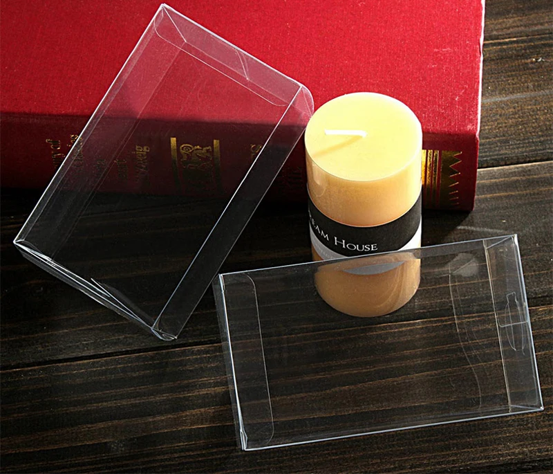 200pcs 4x4x11 Jewelry Gift Box Clear Boxes Plastic Box Transparent Storage Pvc Box Packaging Display Pvc Boxen For Wed/christmas