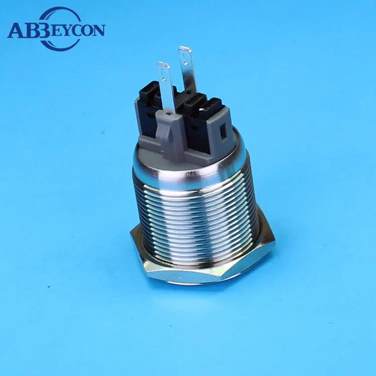 IN40 22mm Anti-vandaal Ring LED Metal Pilot Lamp Waterdicht Met Power Symbool indicator