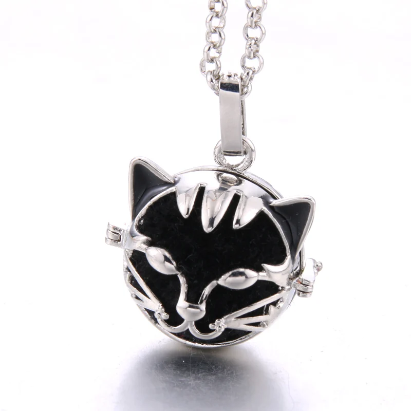 New Diffuser jewelry perfume cages Necklace Vintage Heart Necklaces Aromatherapy Essential Oil Pregnant Women Pendant necklace