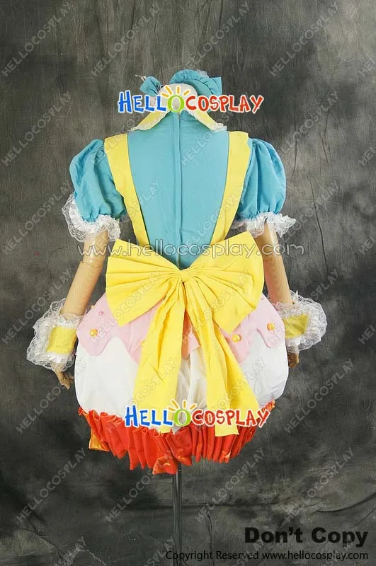 AKB0048 Sugar Rush Lolita Cup Cake Maid Dress Cosplay Kostuum H008