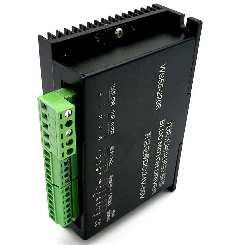 WS55-220S 3 phase Brushless DC Motor Driver Controller 24-50V 600W CNC  Spindle BLDC Motor Driver Controller