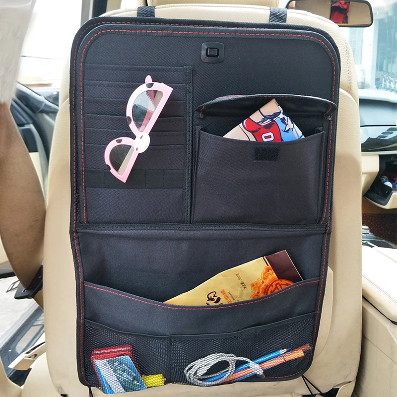 Dropshipping Car Seat Bag Baby Safety Seat Hanging Bags Car Back Seat Organizer Protector Storage Box Shopping Cart Seat