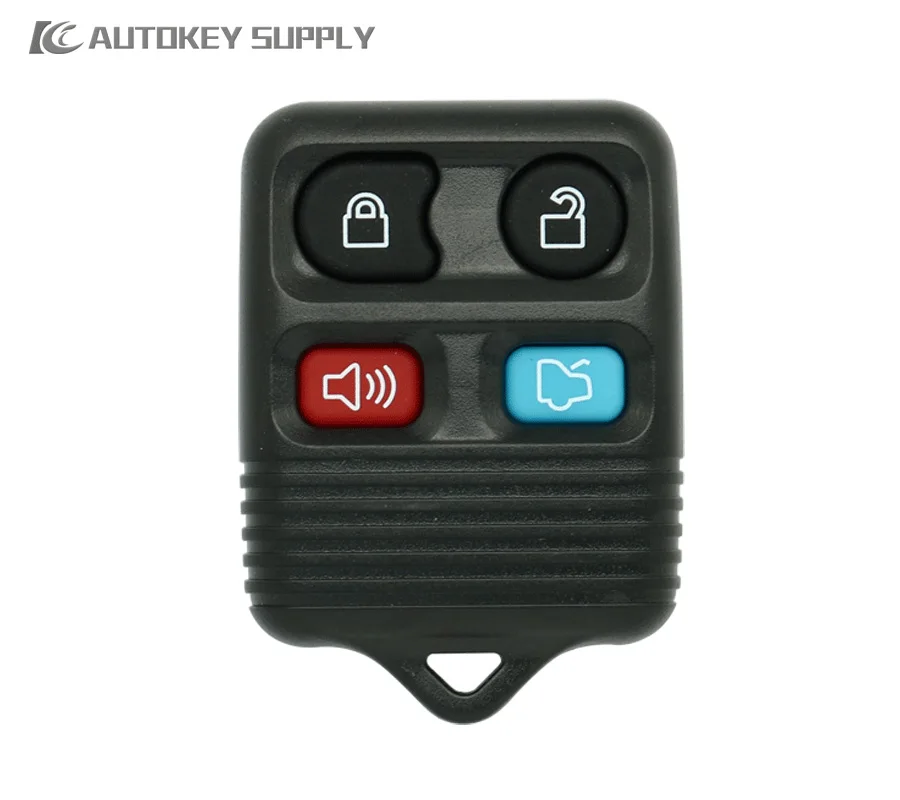 

For Ford 4 Buttons Remote Key Fob Shell Black AutokeySupply AKFDS216