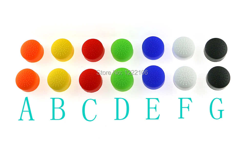 7 colors Analog Controller Thumb Stick Grip Cap Cover height grips for ps4 120pcs=60pairs