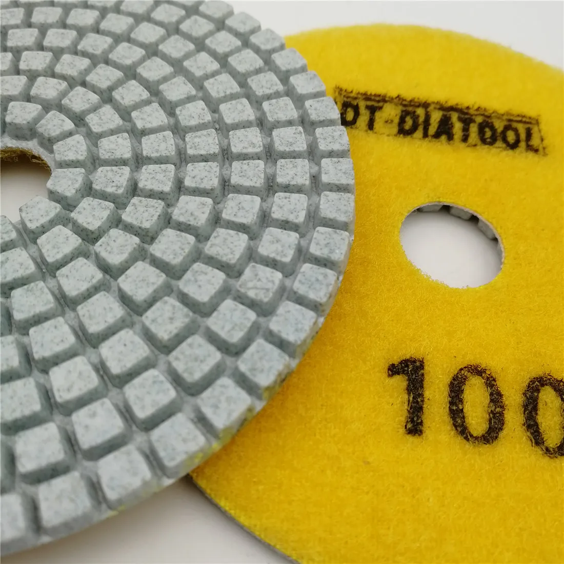 DT-DIATOOL 10pieces/set Diamond White Resin Bond Sanding Discs Diamond Wet Polishing Pads 4\