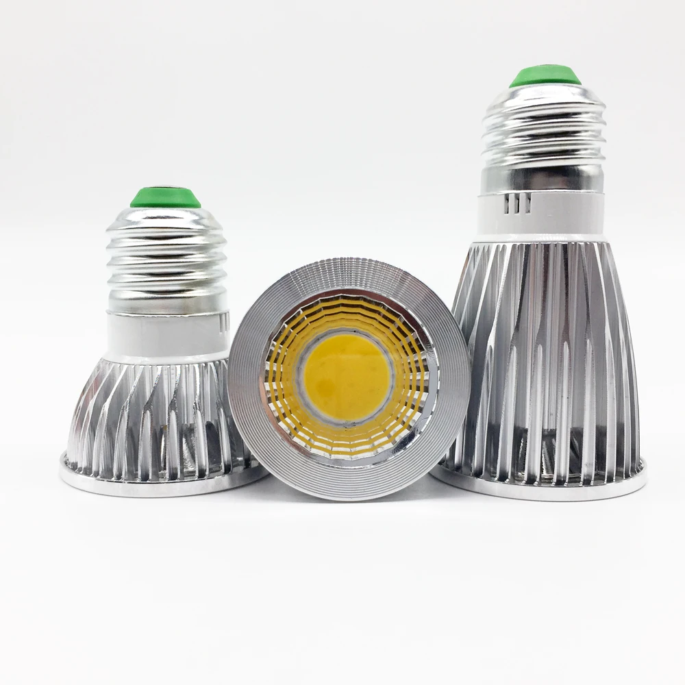 Super Bright GU 10 Bulbs Light Dimmable Led Warm/White 85-265V 6W 9W 12W GU10 COB LED lamp light GU 10 led Spotlight