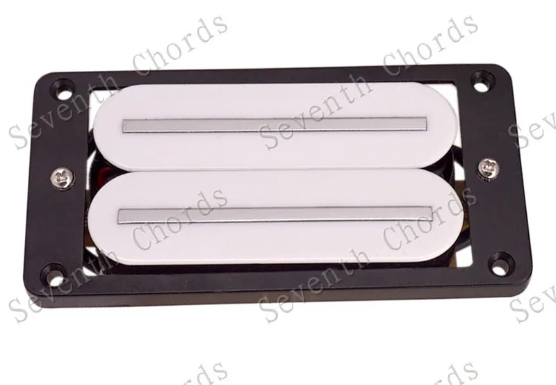 Ein Set mit 2 Stück Hot Rail Dual-Blade-Elektro-Gitarren-Humbucker-Tonabnehmern für Hals und Steg, 4-Draht-Tonabnehmer, Weiß oder Schwarz wählbar – Detail 11
